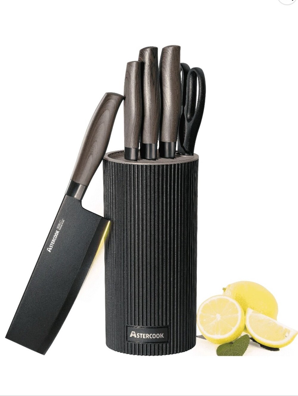 Astercook 6-Piece Knife Block Set